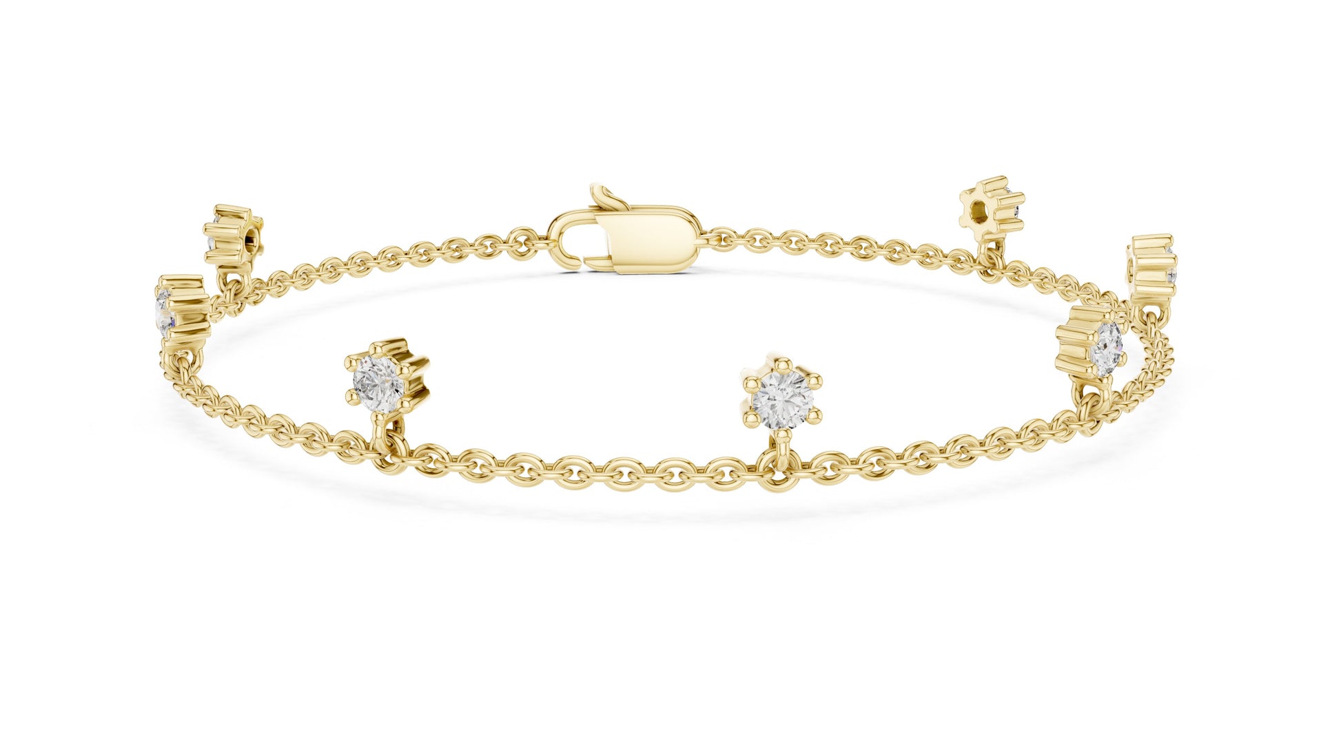 Emerald Station Lab Grown Diamond Bracelet