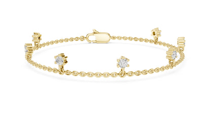 Emerald Station Lab Grown Diamond Bracelet