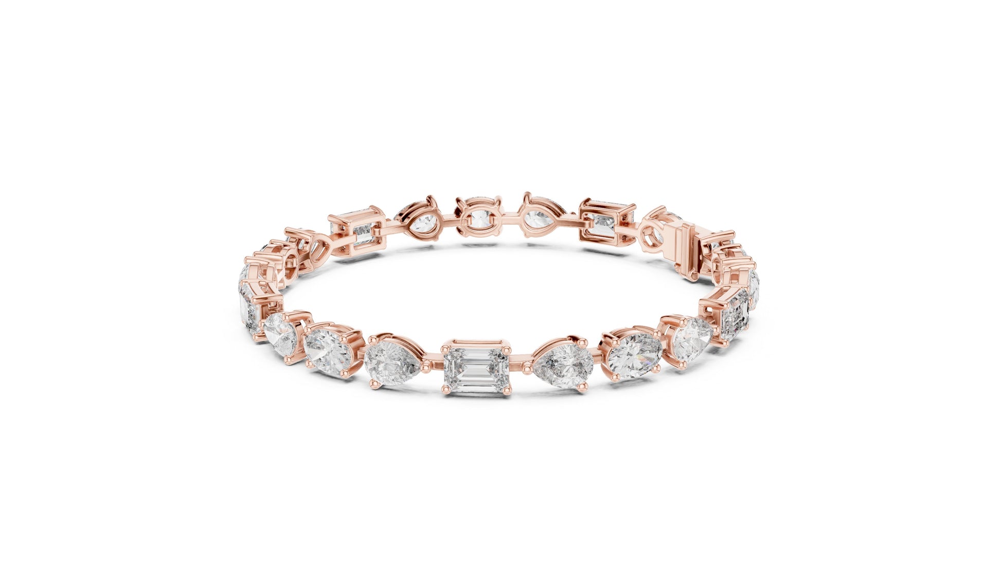 Mixed Shape Lab Grown Diamond Tennis Bracelet