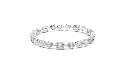 Mixed Shape Lab Grown Diamond Tennis Bracelet