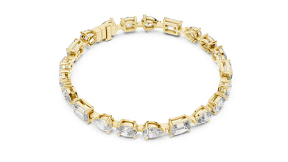 Mixed Shape Lab Grown Diamond Tennis Bracelet