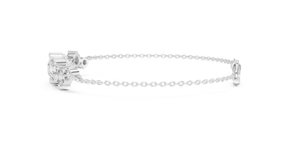Mixed Shape Lab Grown Diamond Chain Bracelet