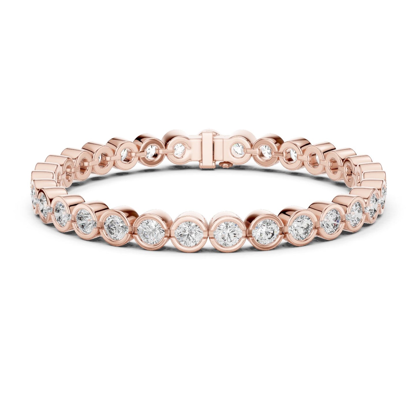 Round Tennis Lab Grown Diamond Bracelet