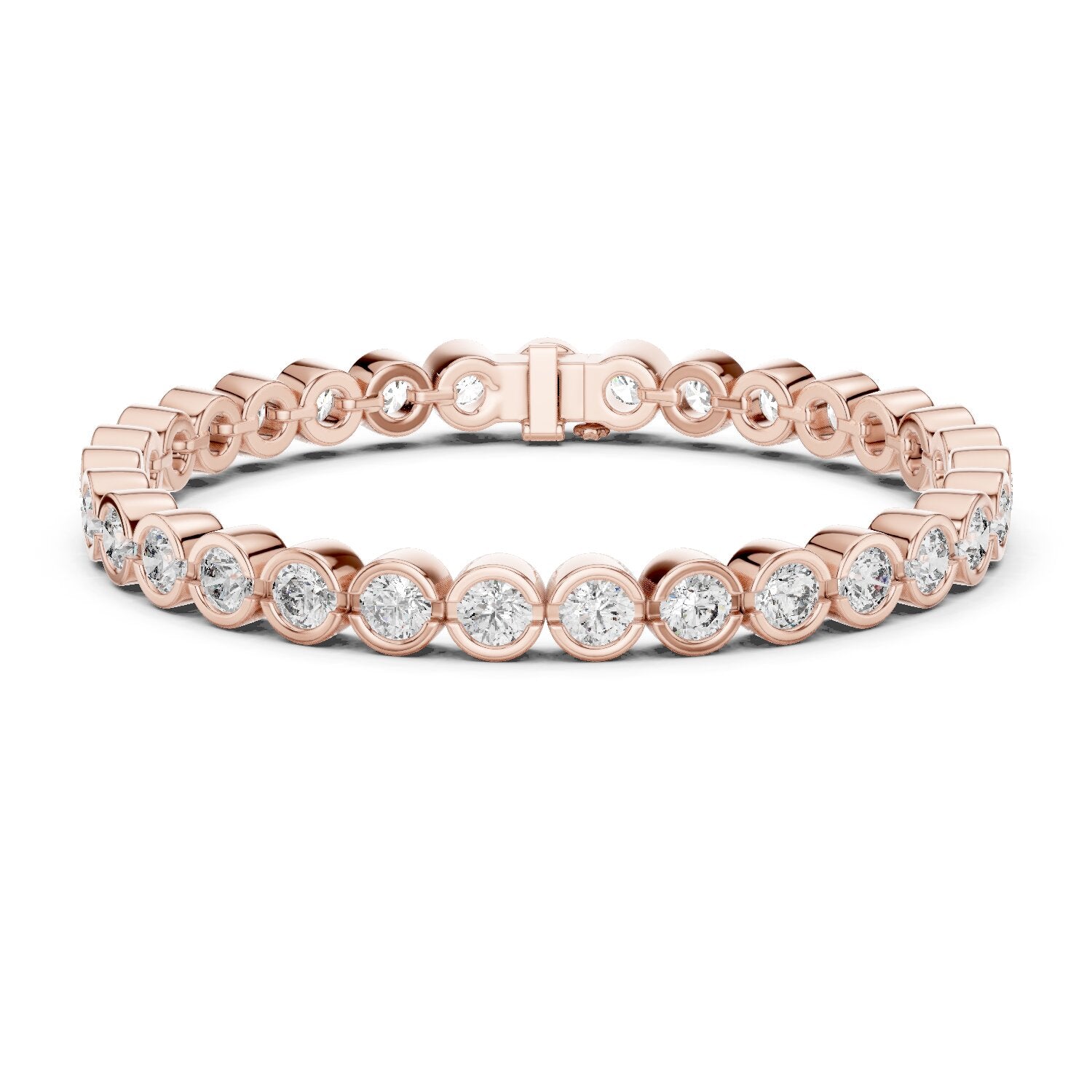 Round Tennis Lab Grown Diamond Bracelet