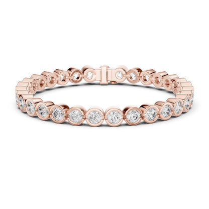 Round Tennis Lab Grown Diamond Bracelet