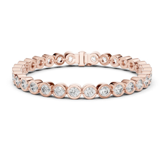 Round Tennis Lab Grown Diamond Bracelet