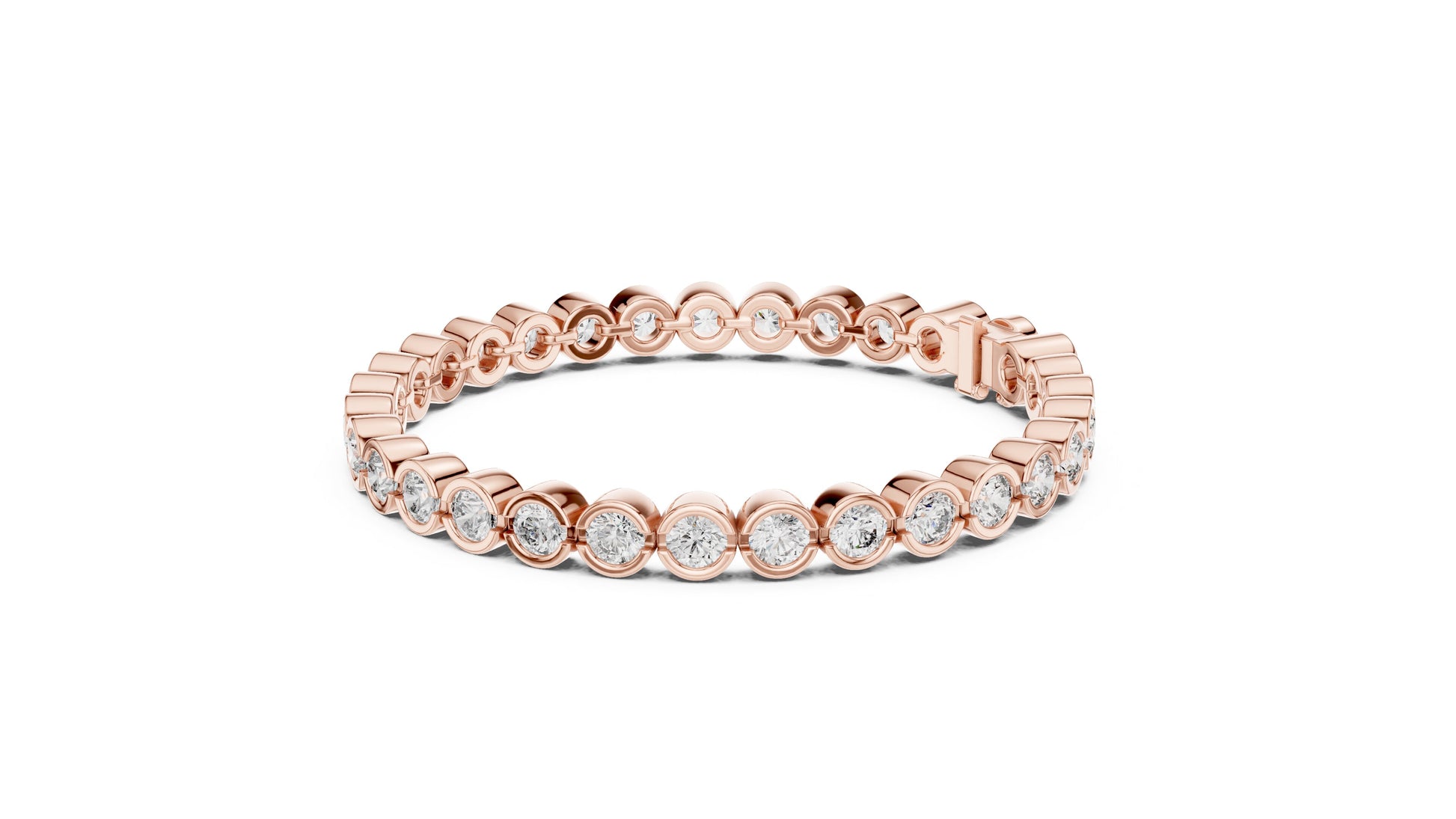 Round Tennis Lab Grown Diamond Bracelet