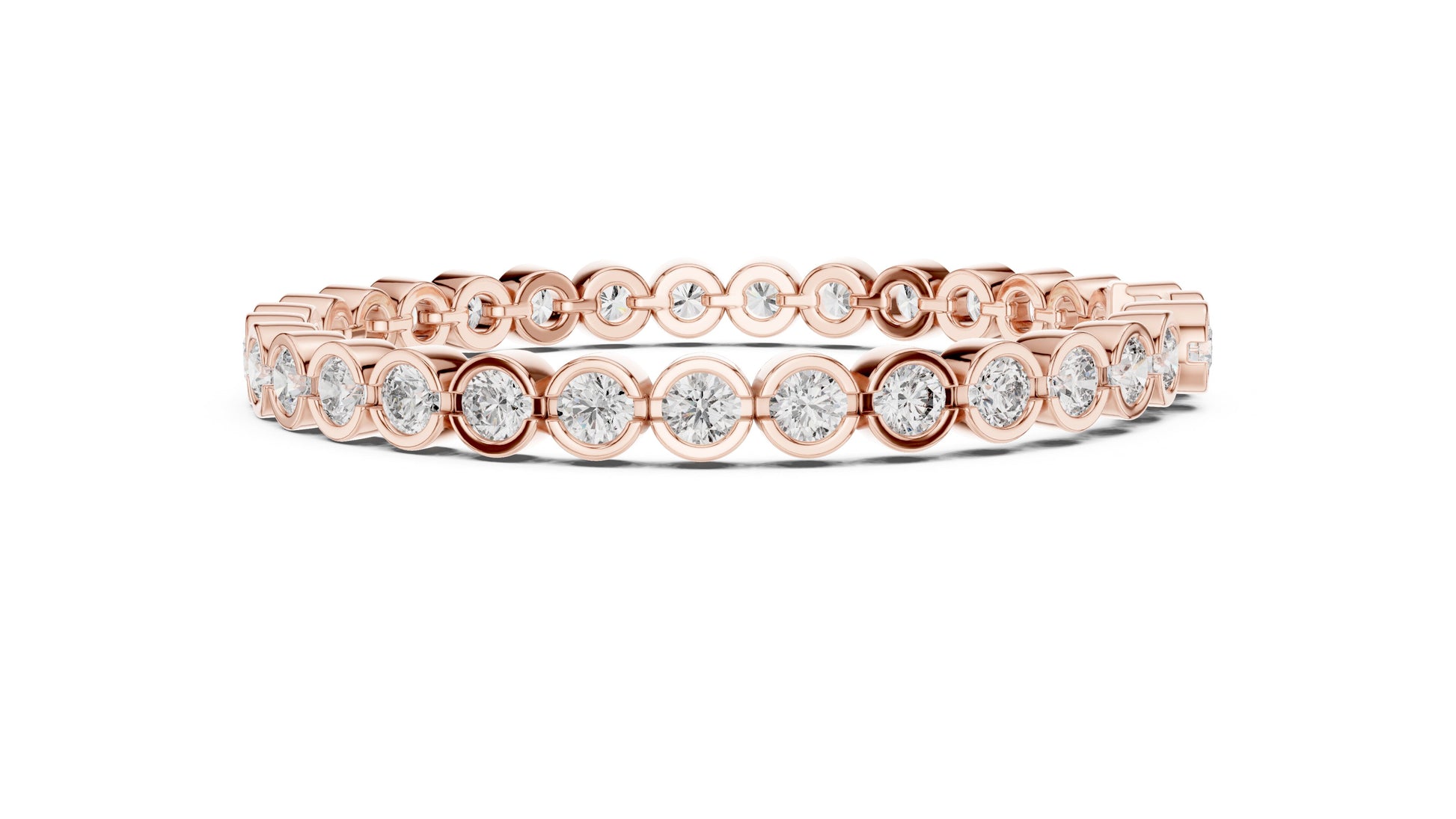 Round Tennis Lab Grown Diamond Bracelet