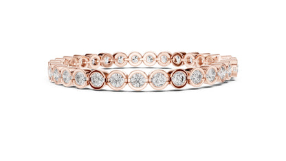 Round Tennis Lab Grown Diamond Bracelet