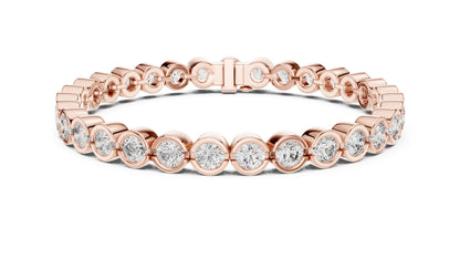 Round Tennis Lab Grown Diamond Bracelet