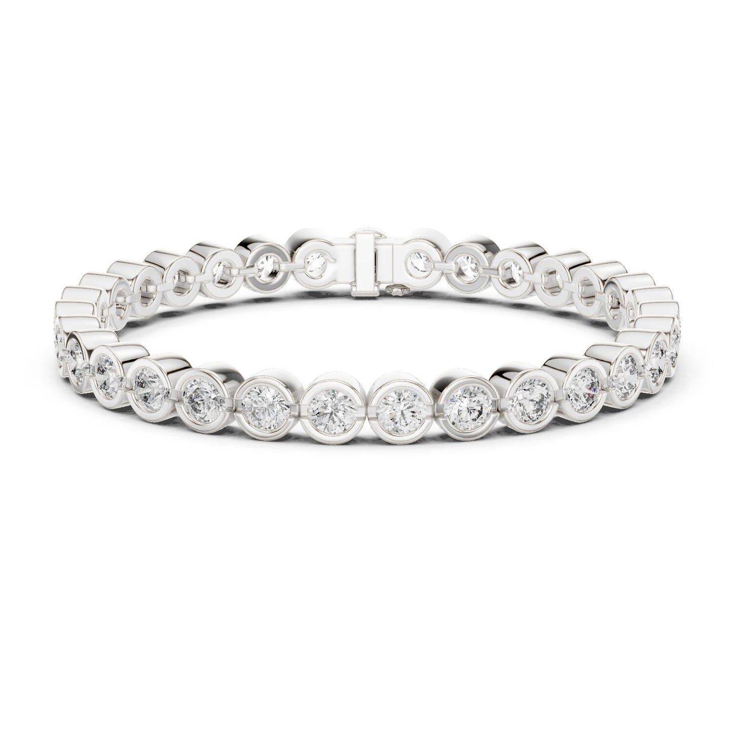 Round Tennis Lab Grown Diamond Bracelet