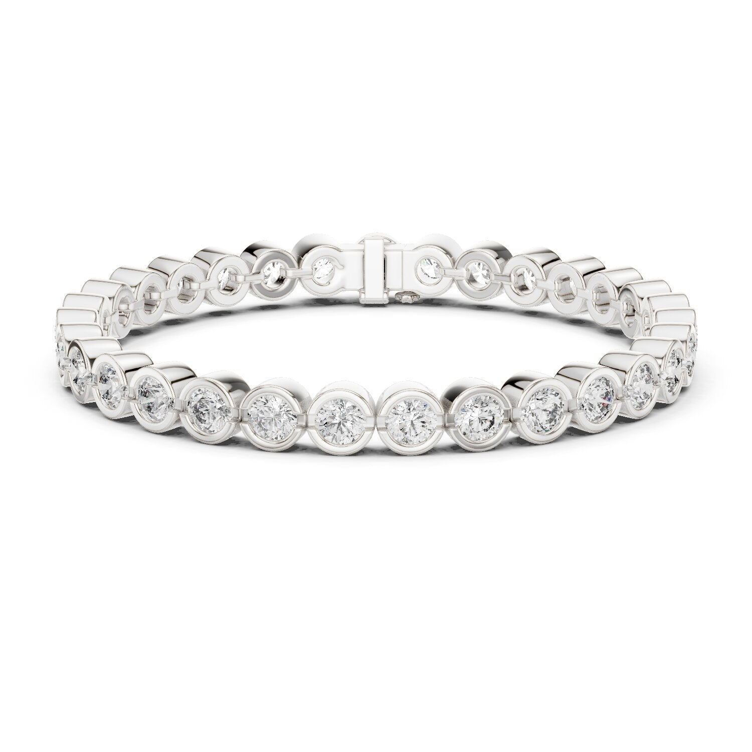 Round Tennis Lab Grown Diamond Bracelet