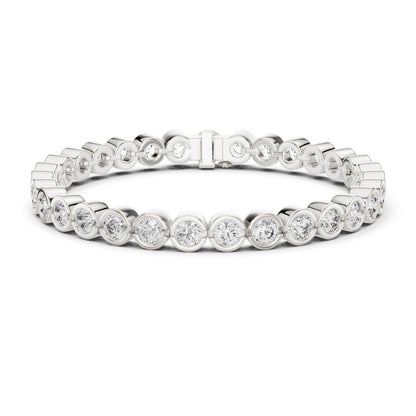 Round Tennis Lab Grown Diamond Bracelet