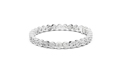 Round Tennis Lab Grown Diamond Bracelet