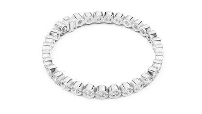 Round Tennis Lab Grown Diamond Bracelet