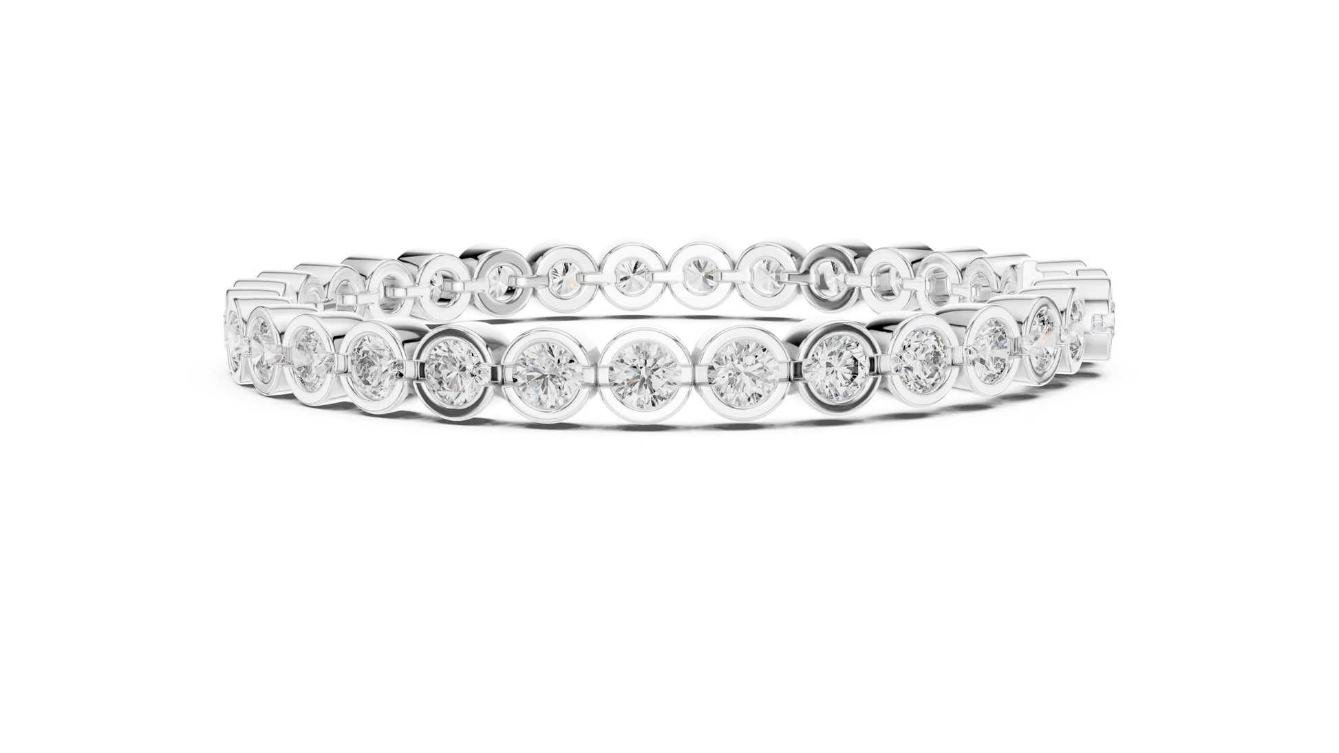 Round Tennis Lab Grown Diamond Bracelet