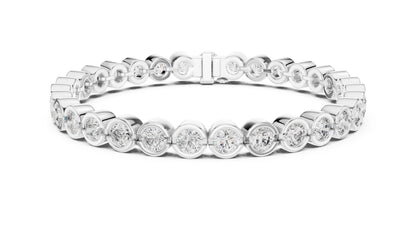Round Tennis Lab Grown Diamond Bracelet