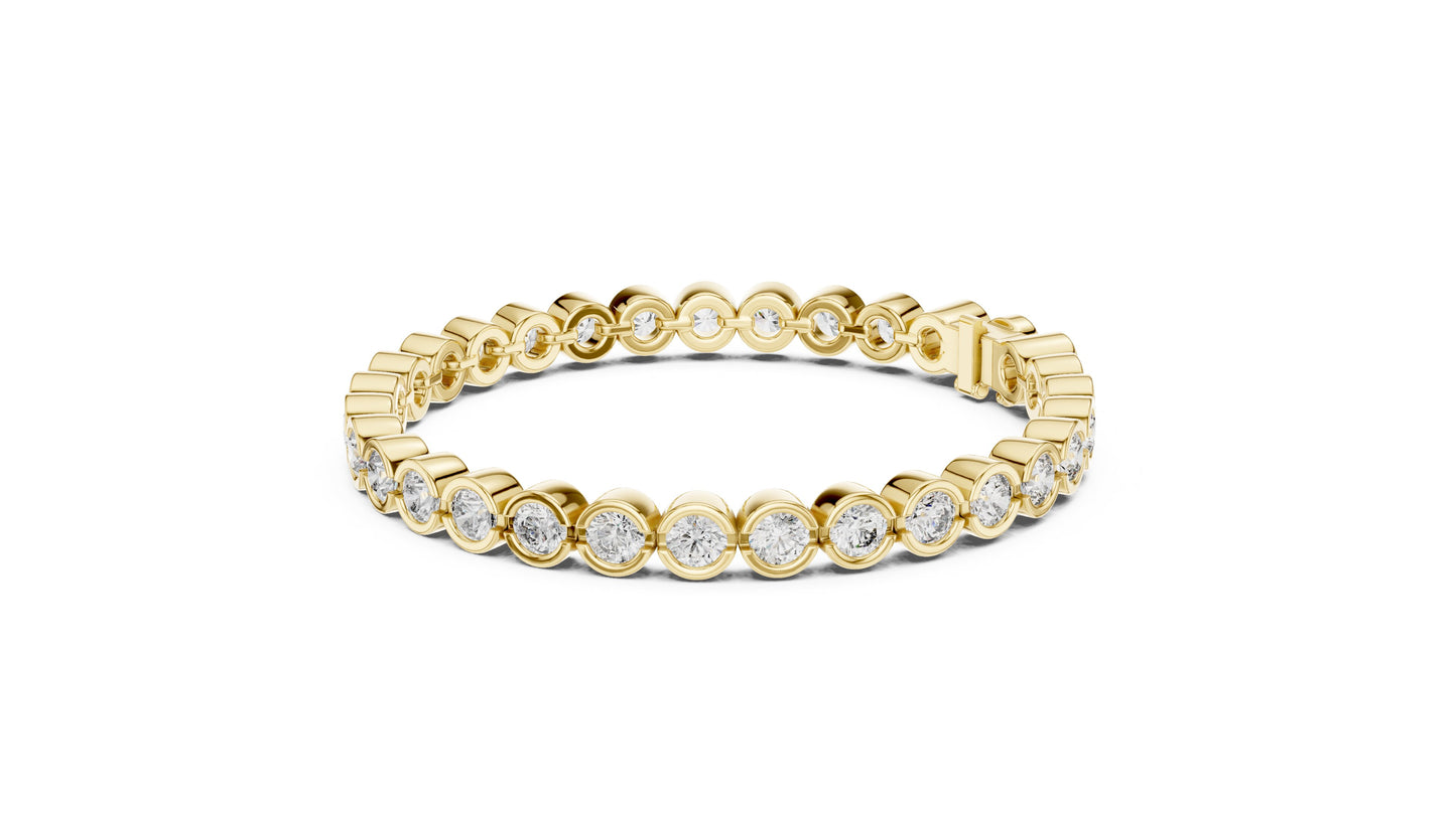 Round Tennis Lab Grown Diamond Bracelet