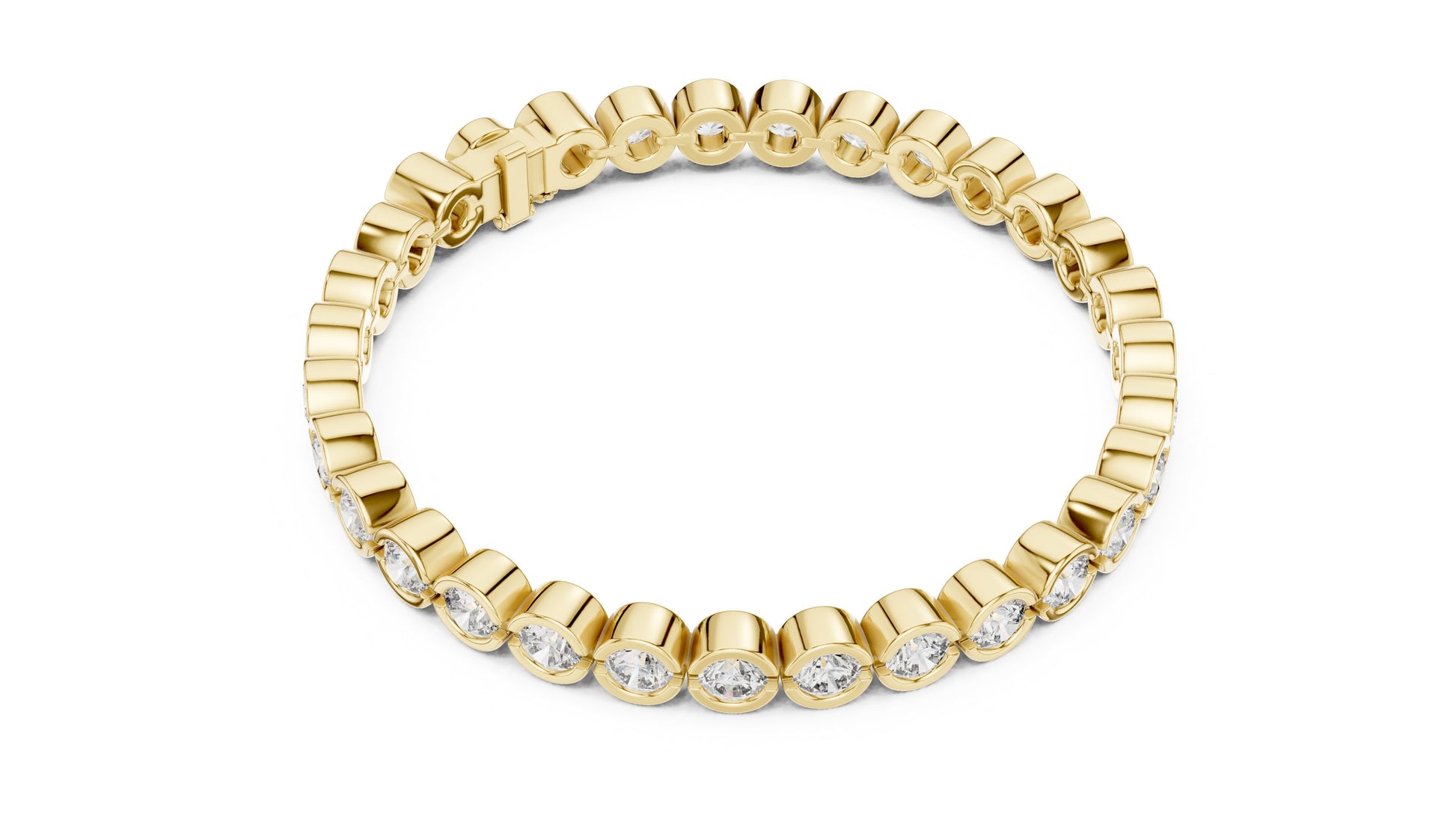 Round Tennis Lab Grown Diamond Bracelet