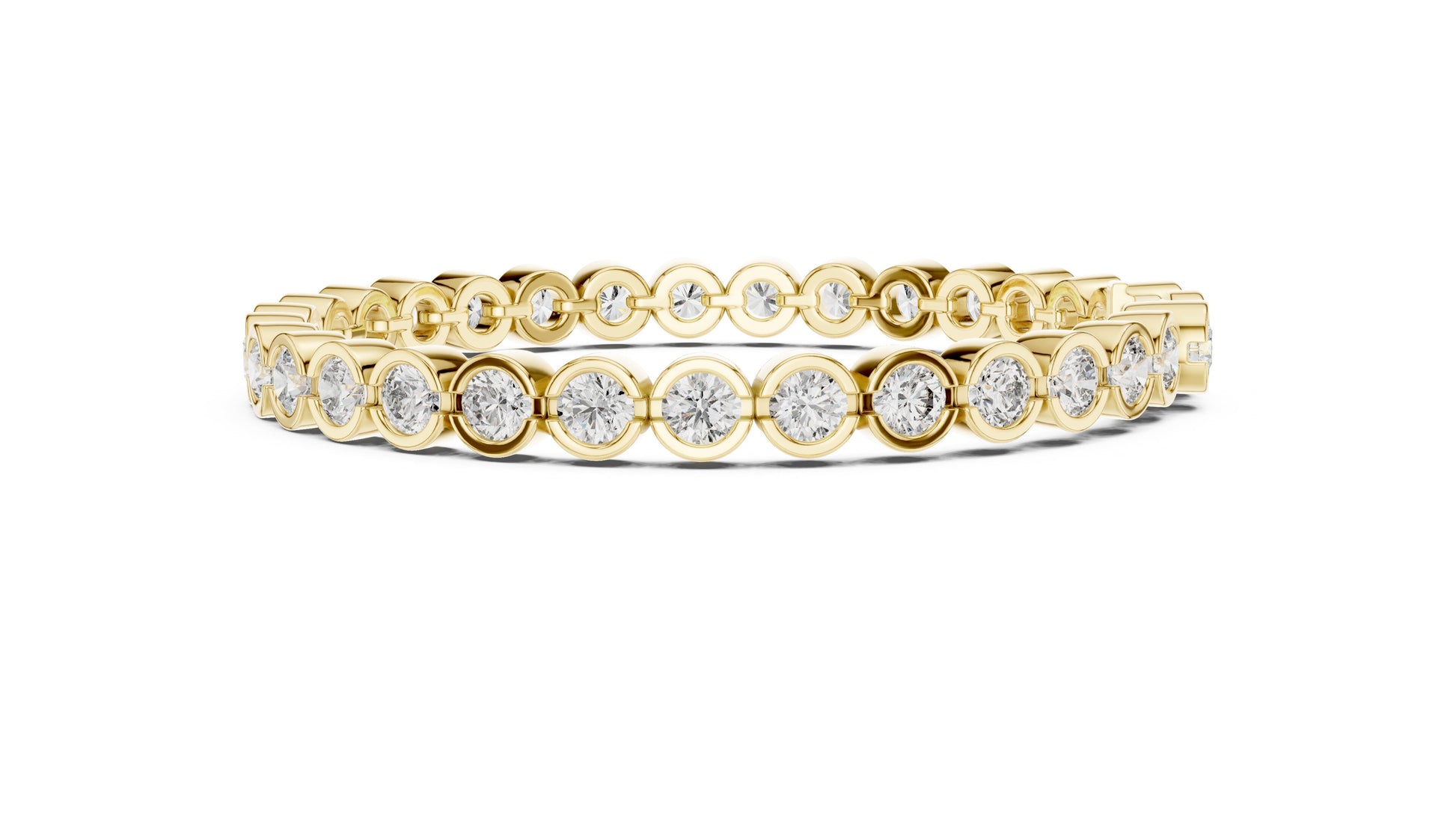 Round Tennis Lab Grown Diamond Bracelet