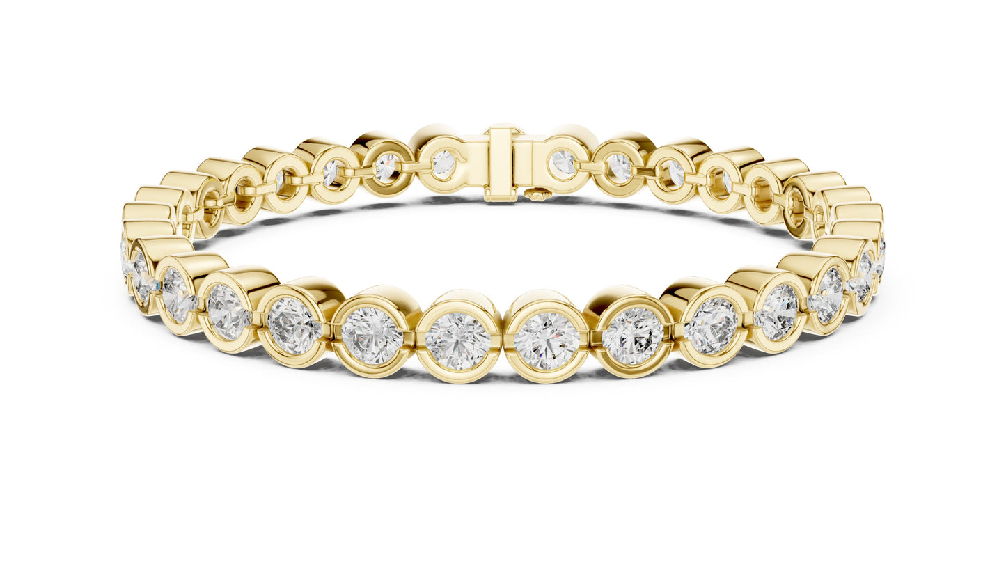 Round Tennis Lab Grown Diamond Bracelet