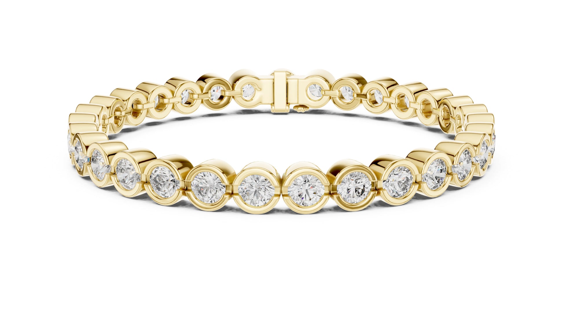 Round Tennis Lab Grown Diamond Bracelet