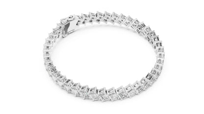 Emerald Tennis Lab Grown Diamond Bracelet
