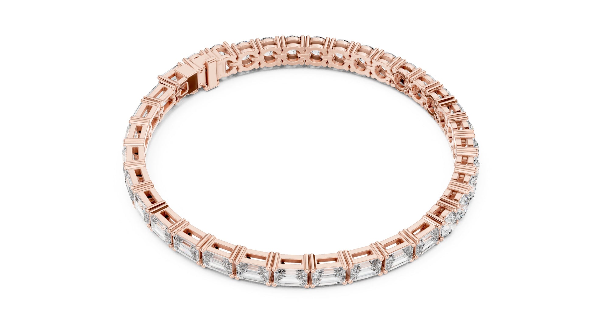 Round Tennis Lab Grown Diamond Bracelet