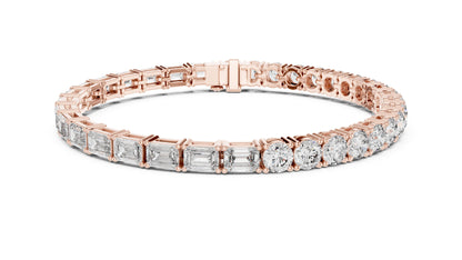 Round Tennis Lab Grown Diamond Bracelet
