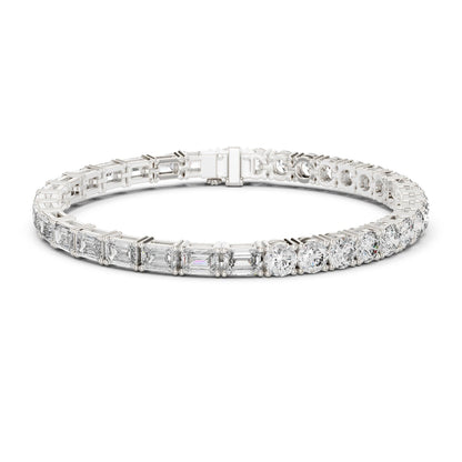 Round Tennis Lab Grown Diamond Bracelet