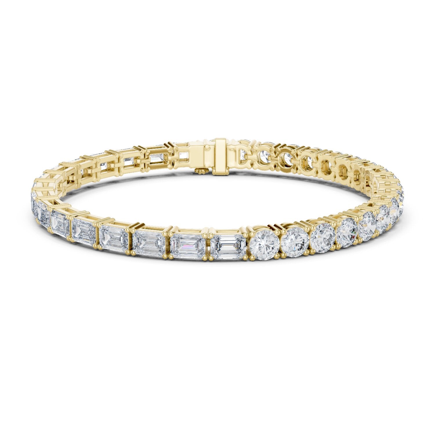 Round Tennis Lab Grown Diamond Bracelet