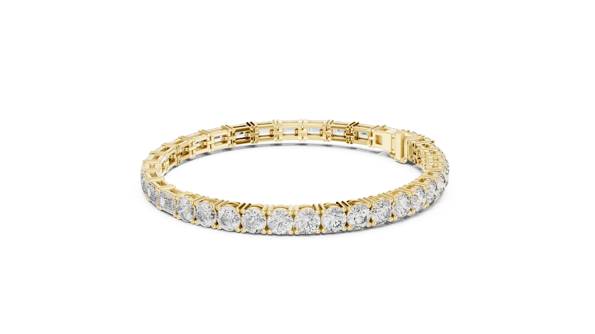 Round Tennis Lab Grown Diamond Bracelet