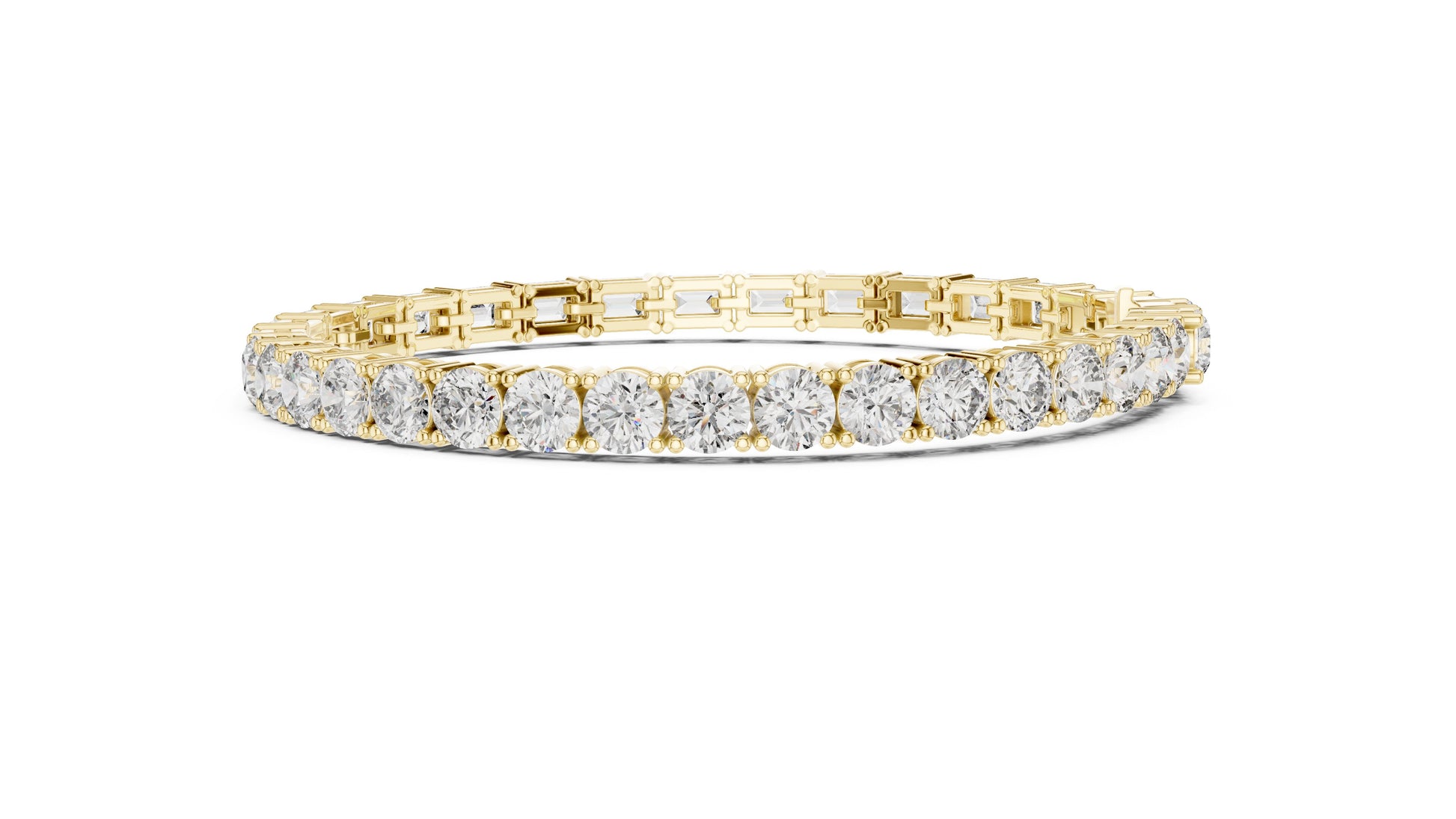 Round Tennis Lab Grown Diamond Bracelet