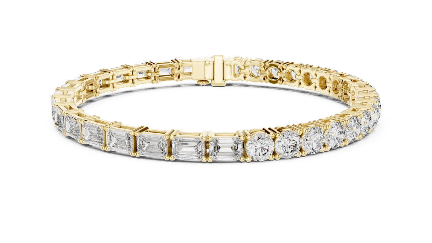 Round Tennis Lab Grown Diamond Bracelet