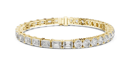 Round Tennis Lab Grown Diamond Bracelet
