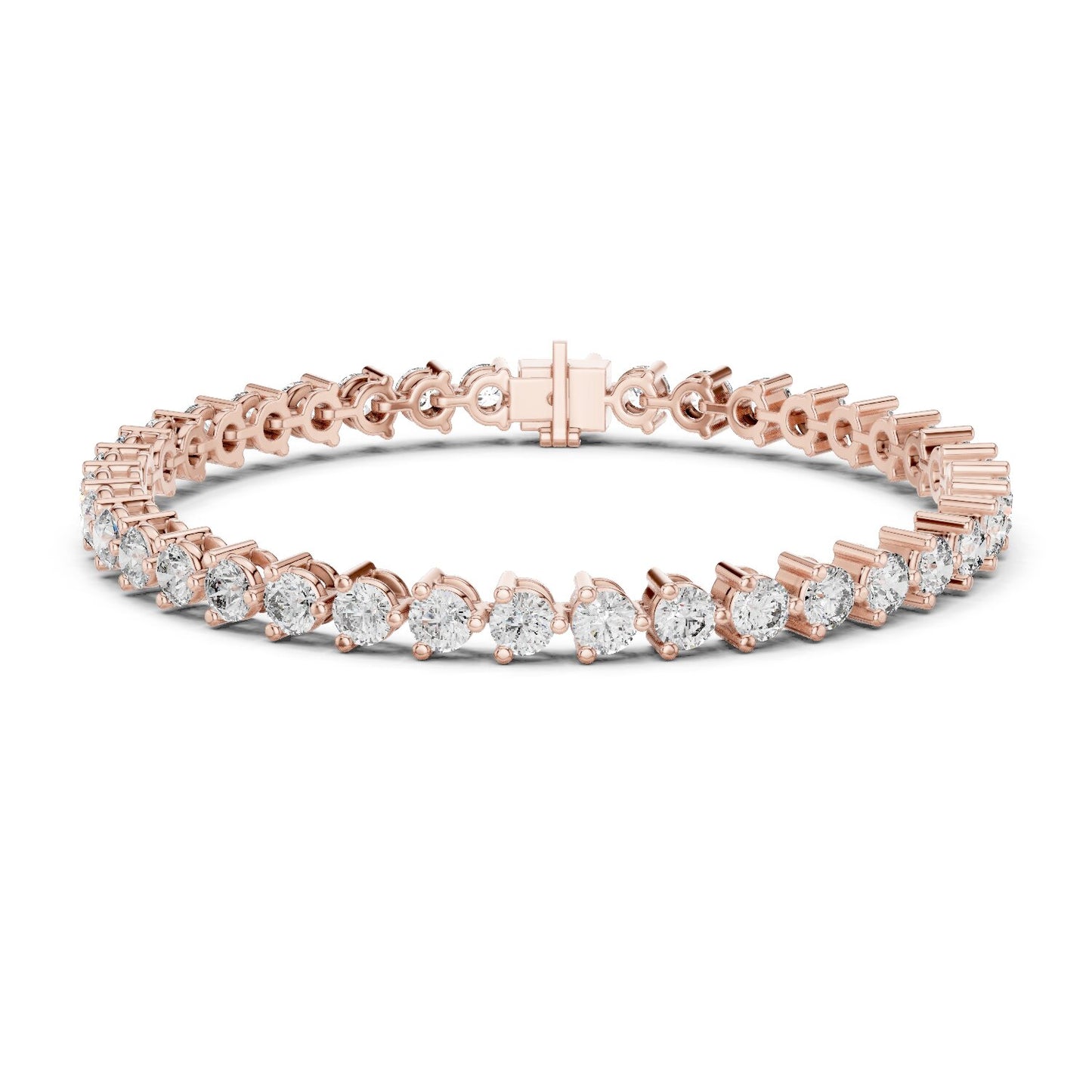 Round Tennis Lab Grown Diamond Bracelet