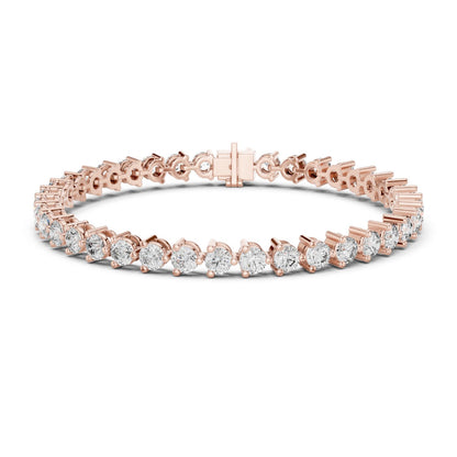 Round Tennis Lab Grown Diamond Bracelet