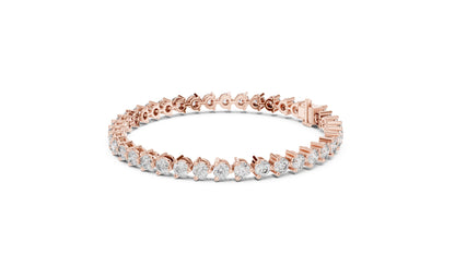 Round Tennis Lab Grown Diamond Bracelet