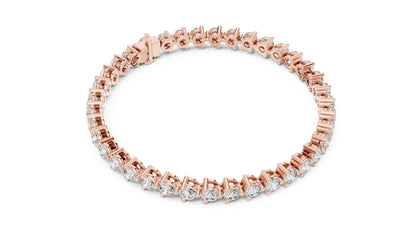 Round Tennis Lab Grown Diamond Bracelet