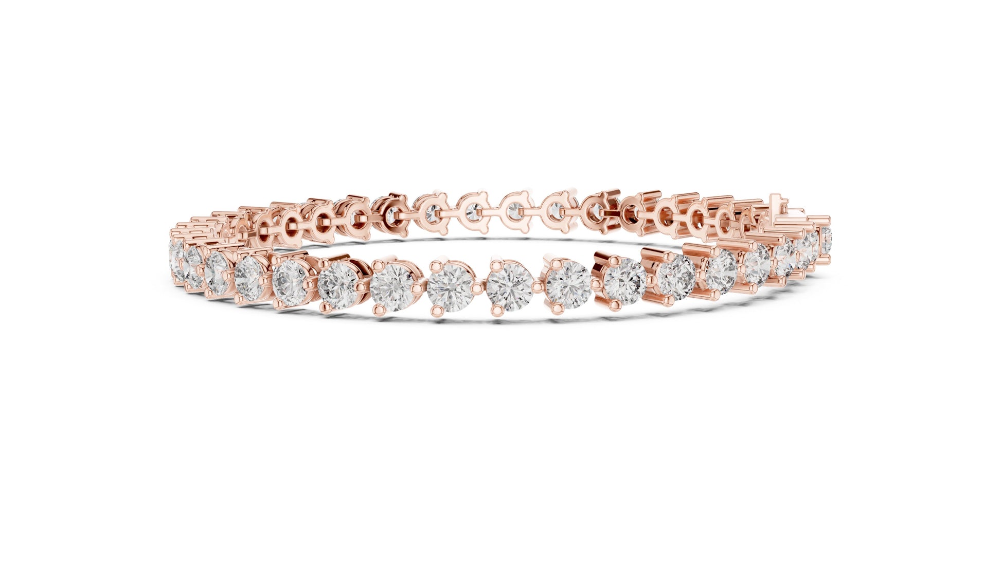 Round Tennis Lab Grown Diamond Bracelet