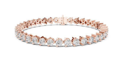 Round Tennis Lab Grown Diamond Bracelet