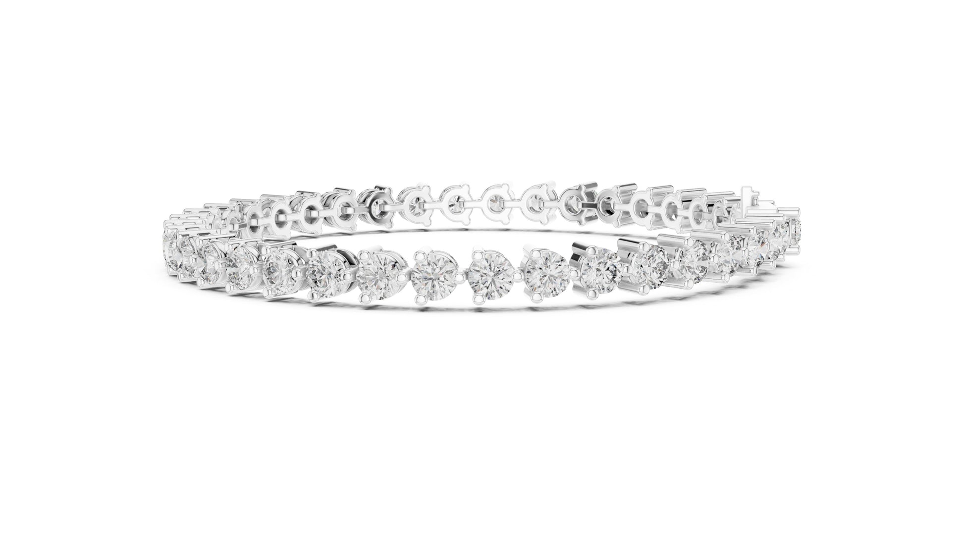 Round Tennis Lab Grown Diamond Bracelet