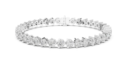 Round Tennis Lab Grown Diamond Bracelet