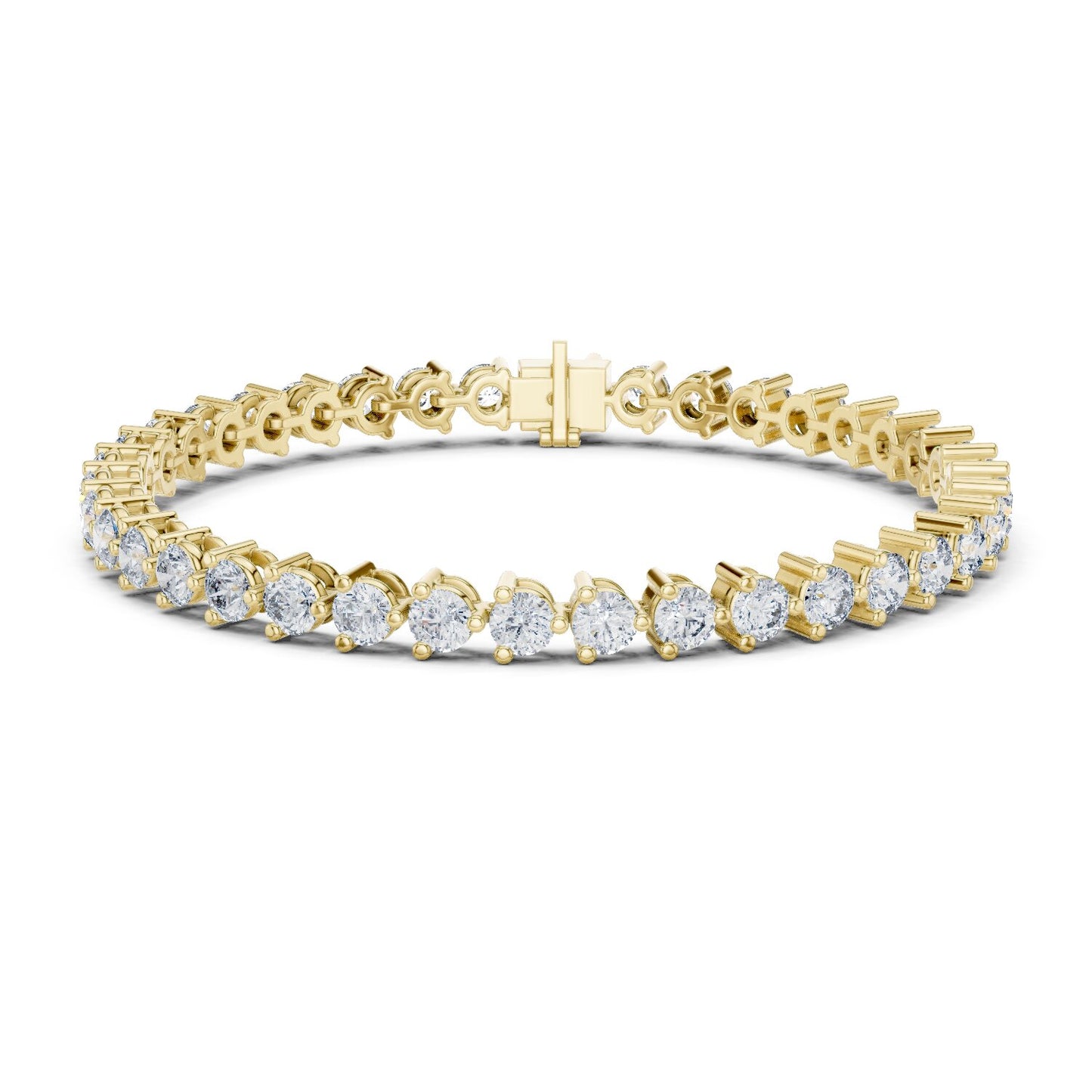 Round Tennis Lab Grown Diamond Bracelet