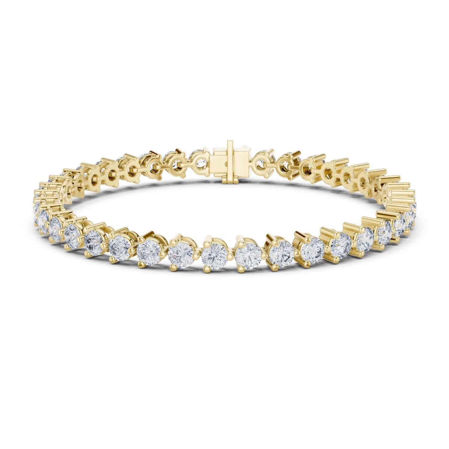 Round Tennis Lab Grown Diamond Bracelet
