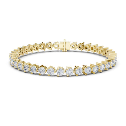 Round Tennis Lab Grown Diamond Bracelet