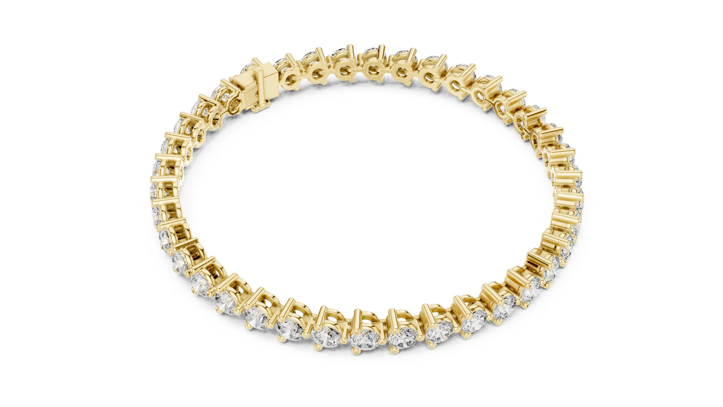 Round Tennis Lab Grown Diamond Bracelet