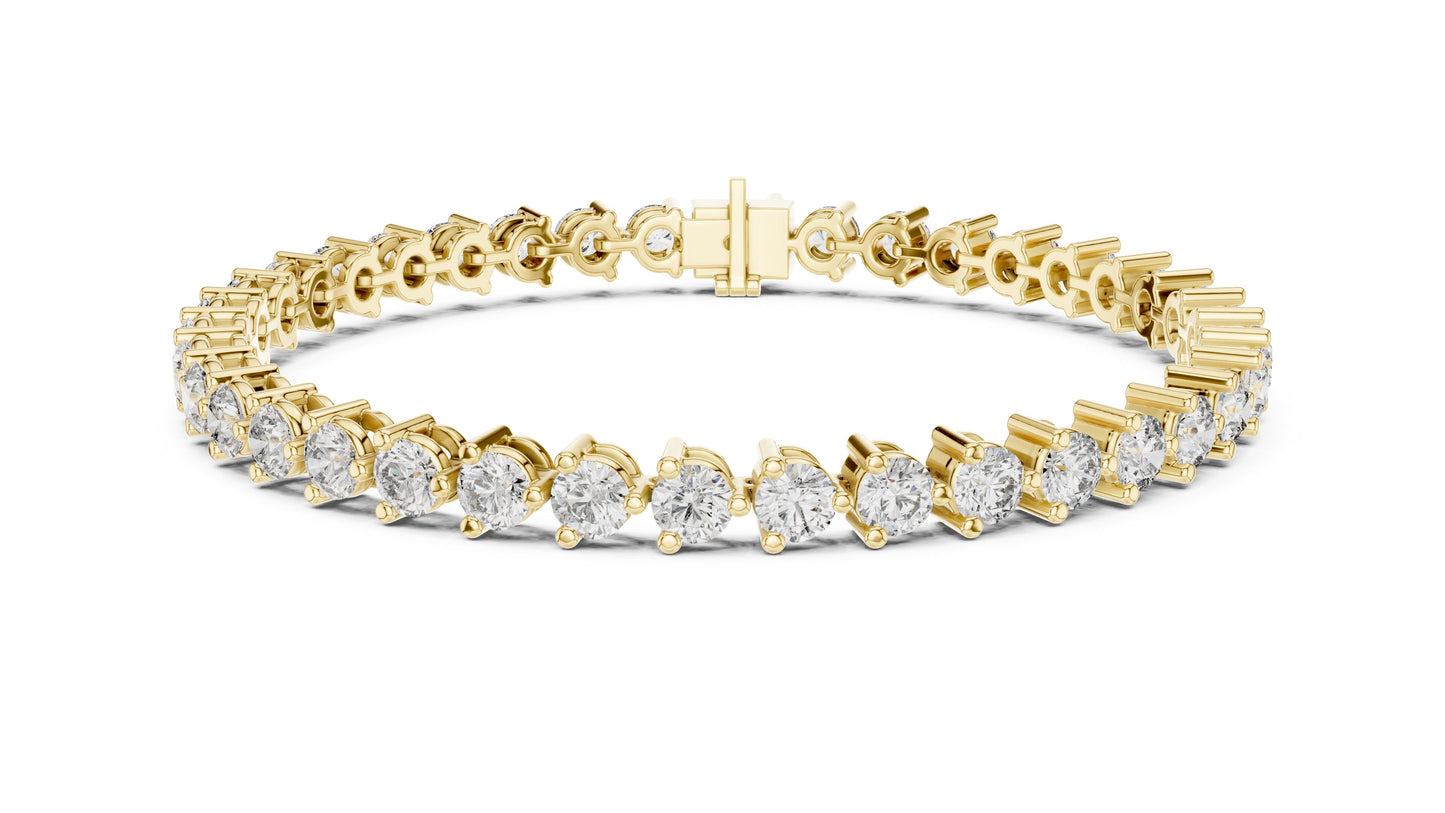 Round Tennis Lab Grown Diamond Bracelet