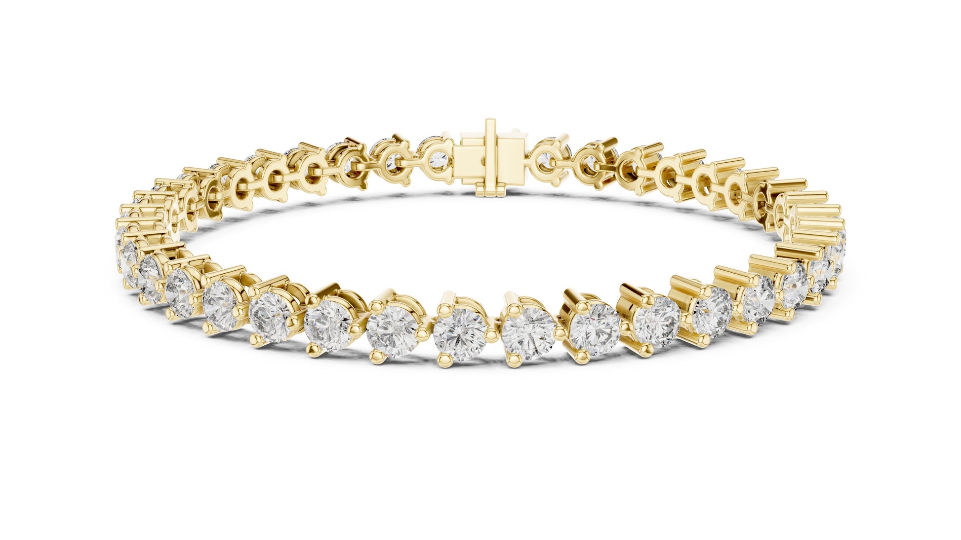 Round Tennis Lab Grown Diamond Bracelet
