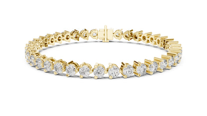 Round Tennis Lab Grown Diamond Bracelet